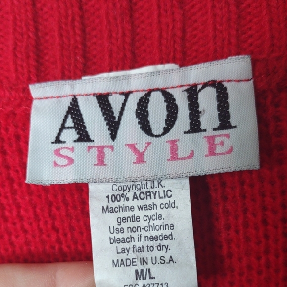 Avon Colorful Holiday Knit Vest - Picture 2 of 7